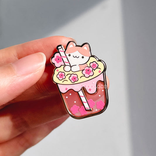 Floral Boba Pin