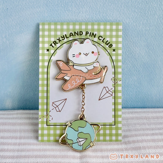 World Traveler Pin