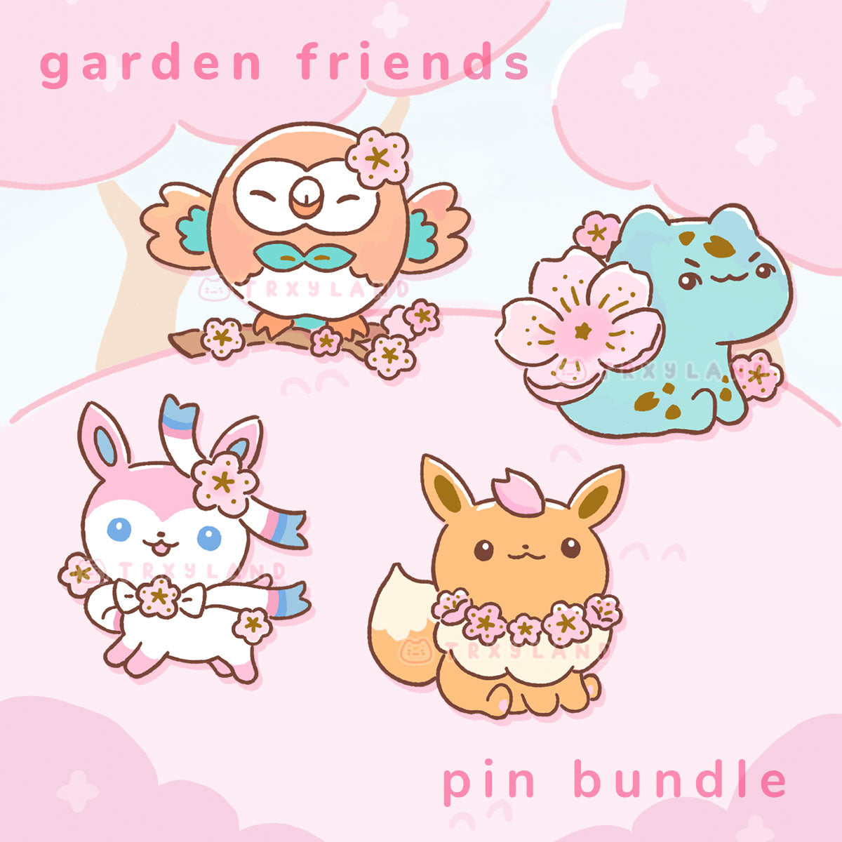 Garden Friends Series Bundle - Enamel Pins