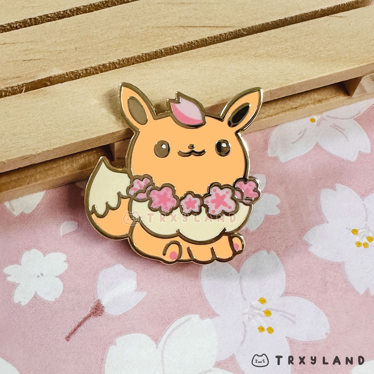 Eevee Garden Friend Enamel Pin
