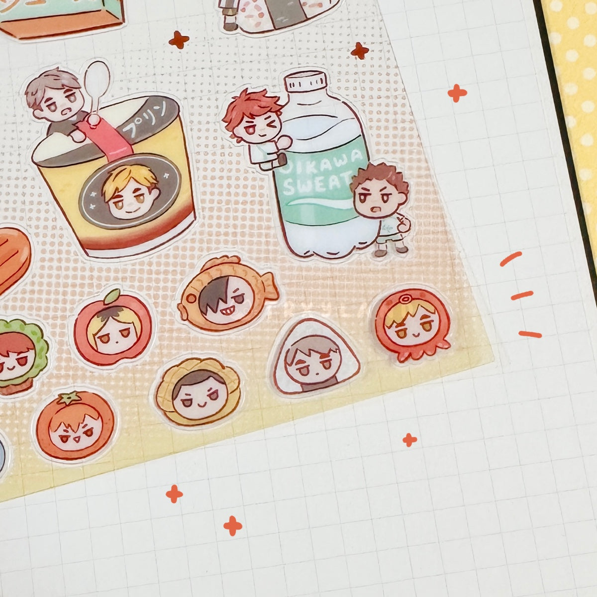 Haikyuu Minimart Clear Sticker Sheet