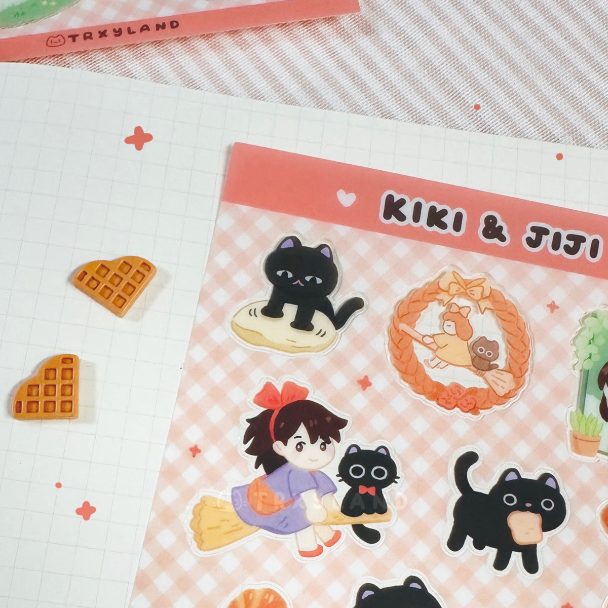 Kiki & Jiji Clear Sticker Sheet