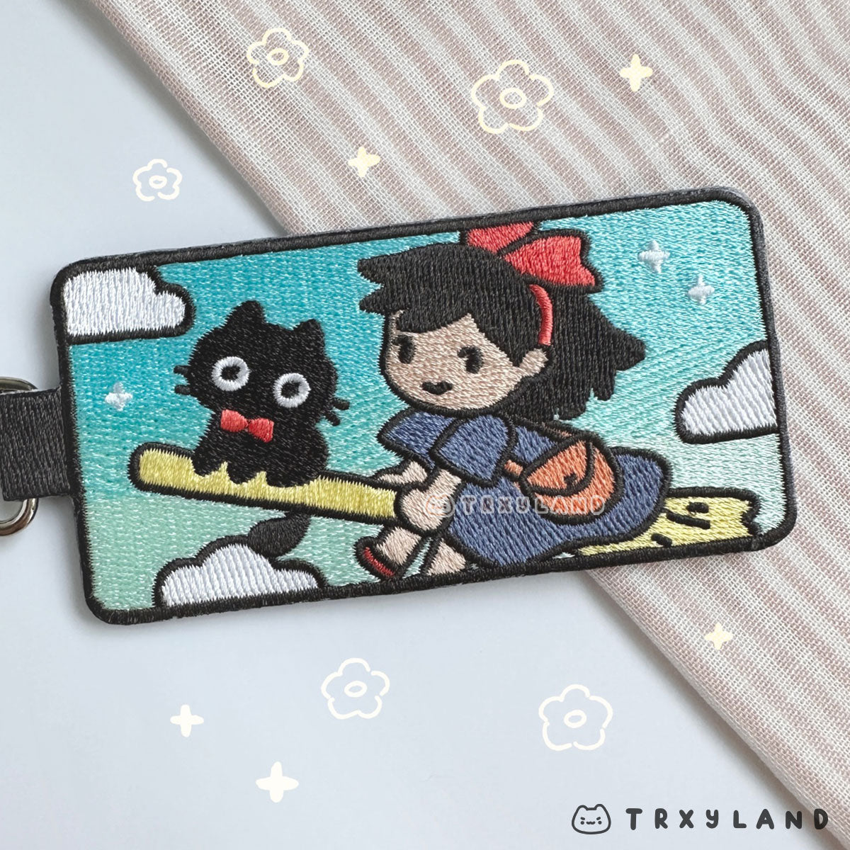 Kiki & Jiji Embroidery Keyring & Charm