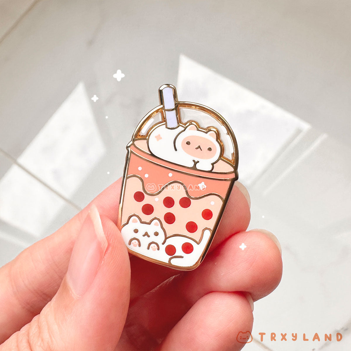 Milk Foam Boba Pin