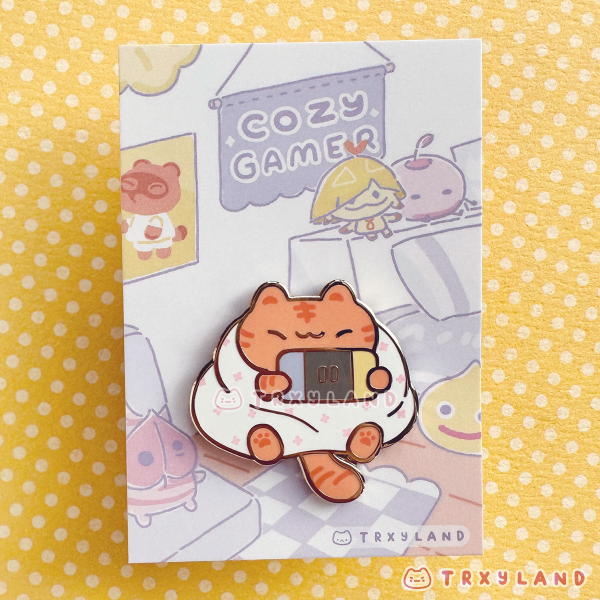 Purrito Gamer Kitty B Enamel Pin