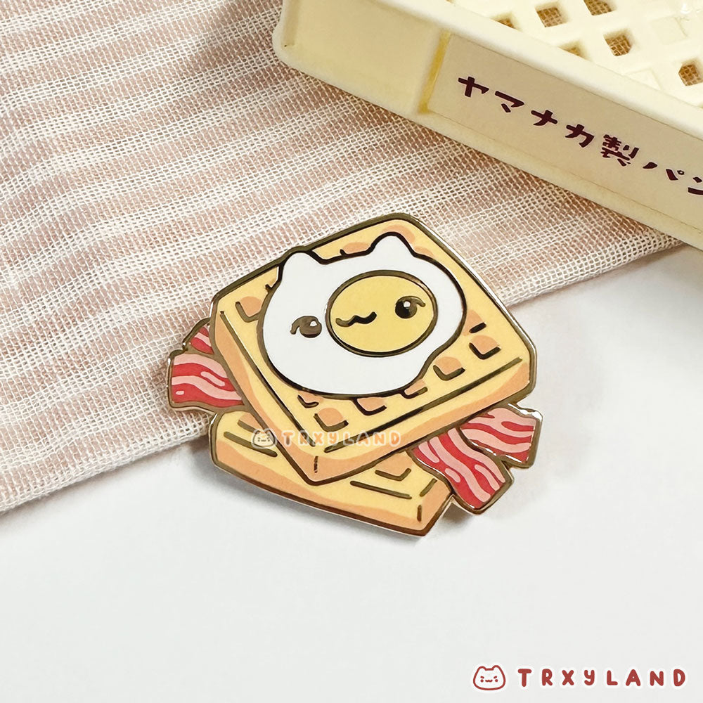 Waffle Time Enamel Pin