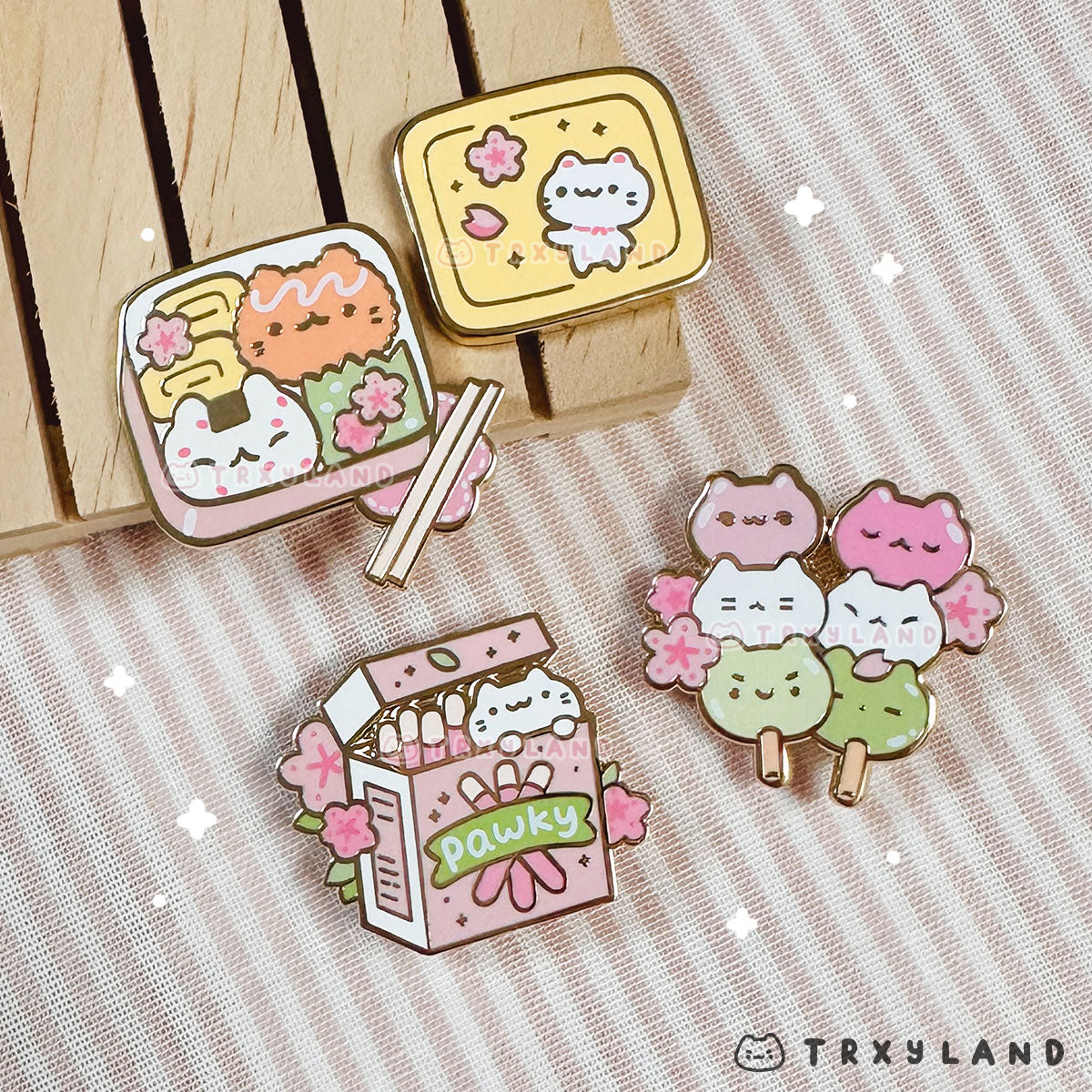 Sakura Dango Enamel Pin