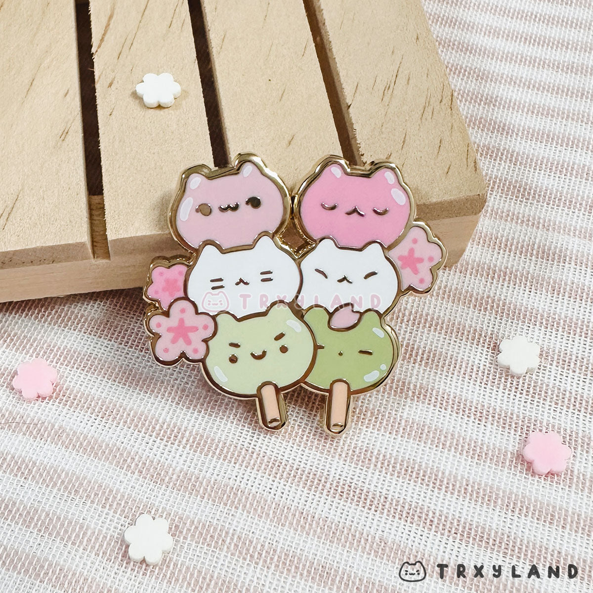 Sakura Dango Enamel Pin