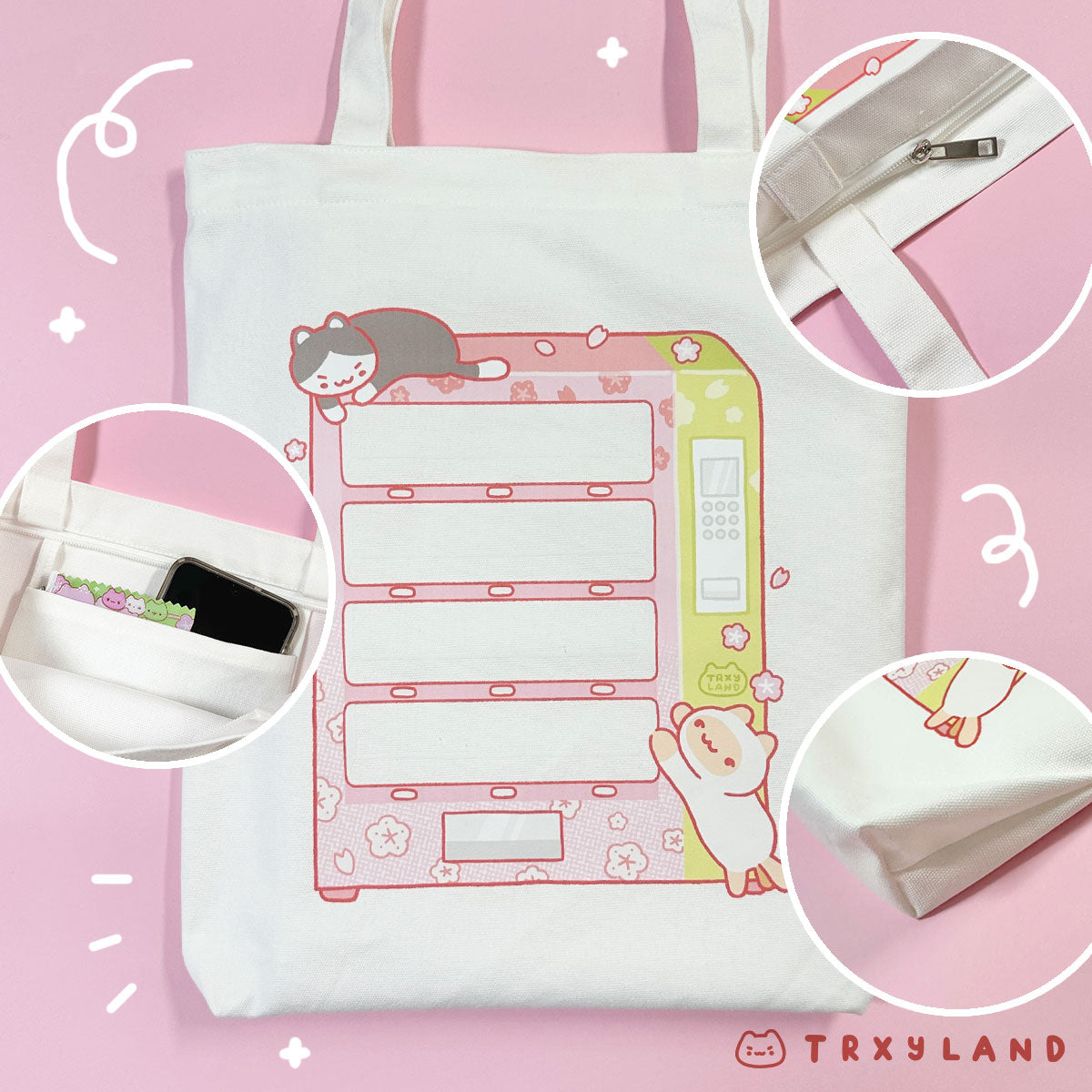 Sakura Sweets Vending Machine Tote Bag