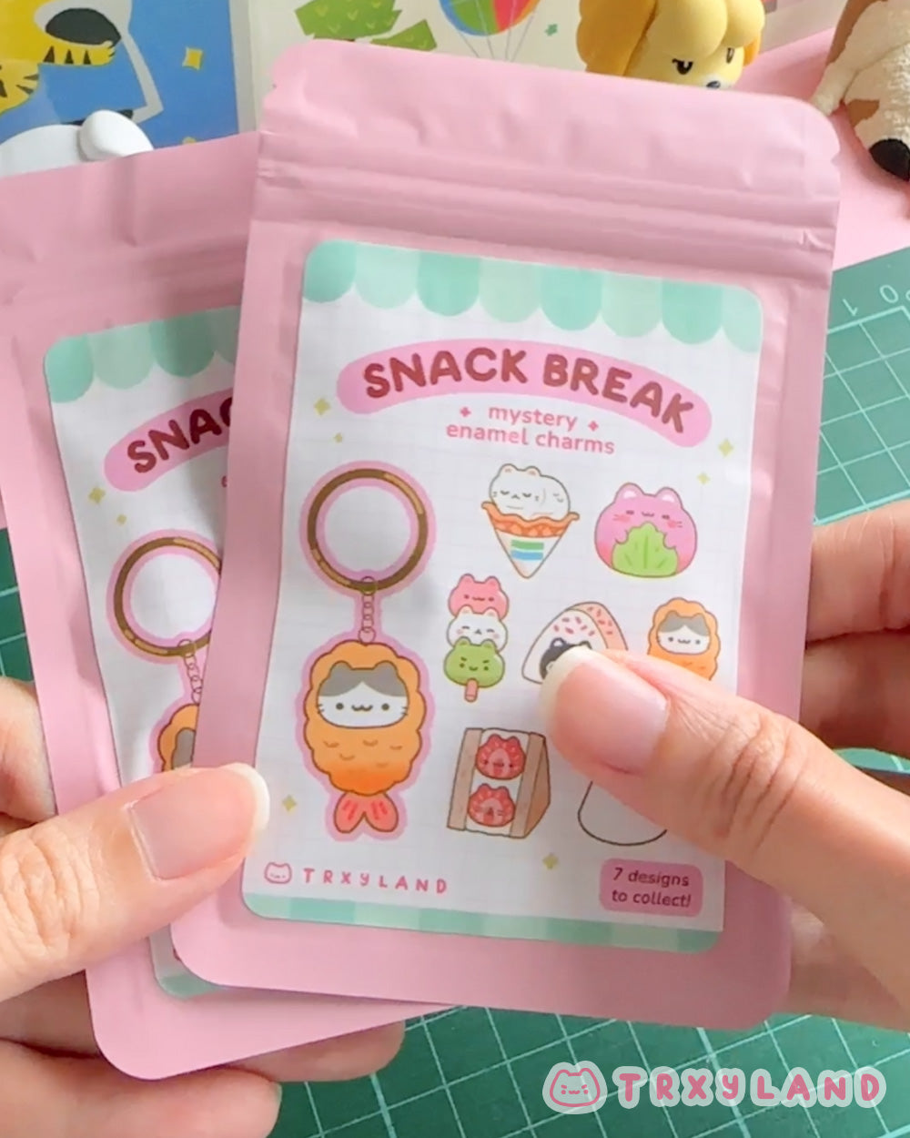 Snack Break Mystery Enamel Charm - Neko Mart Series