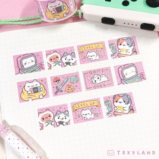 Cozy Gamer Stamp Washi Tape