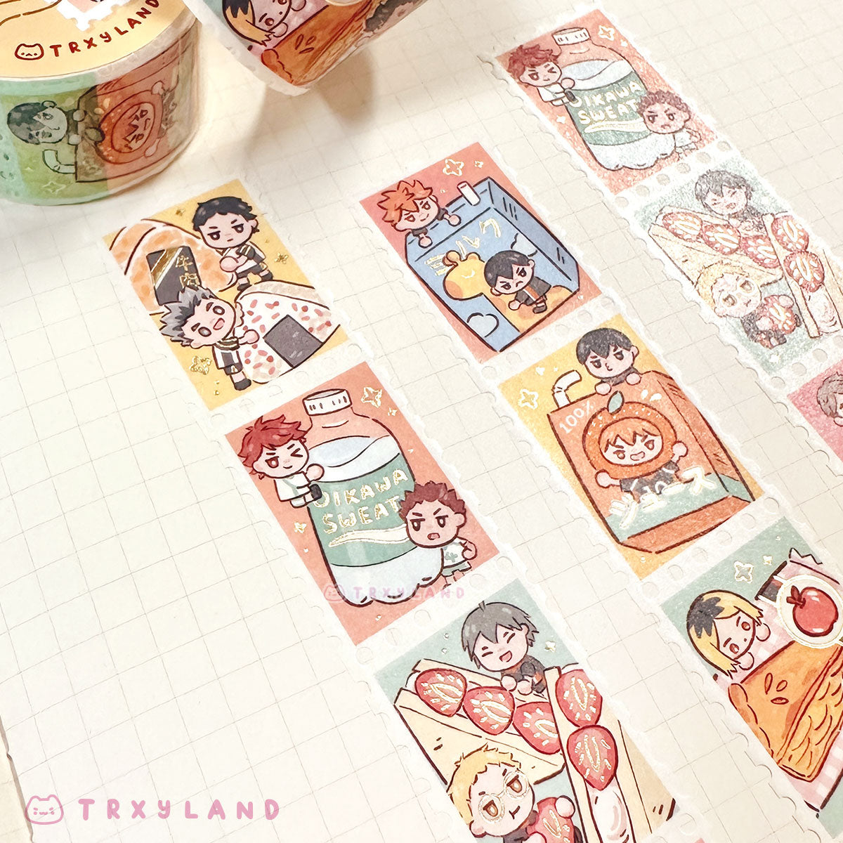 Snack Break Haikyuu V2 Foil Stamp Washi Tape