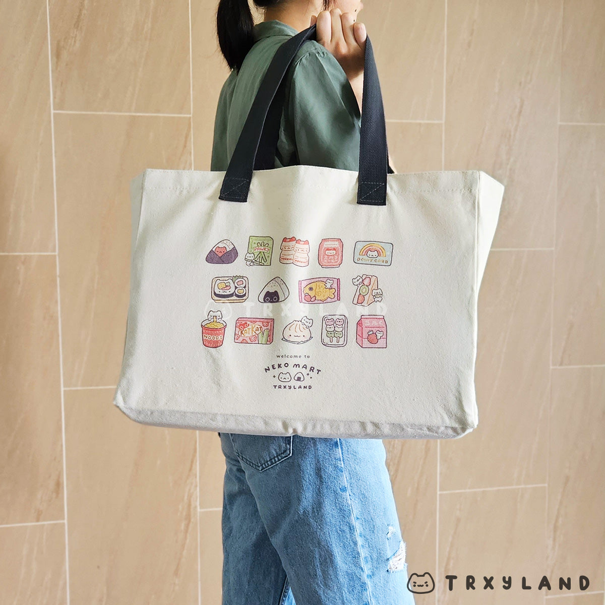 Neko Mart Tote Bag V2 / Oversized Tote