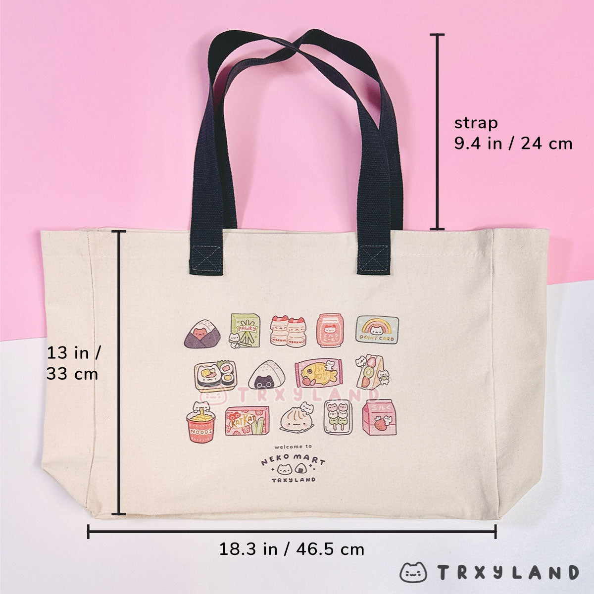 Neko Mart Tote Bag V2 / Oversized Tote