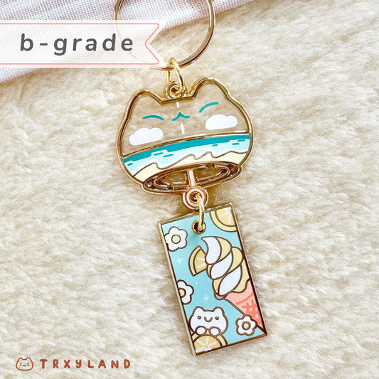 B-grade Enamel Keyring - Wind Chimes