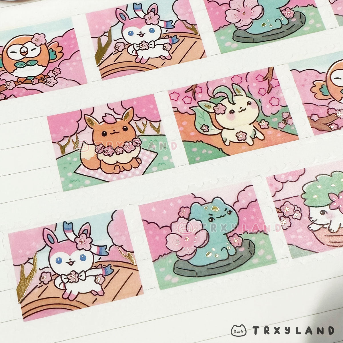 Garden Friends Foil Stamp Washi Tape