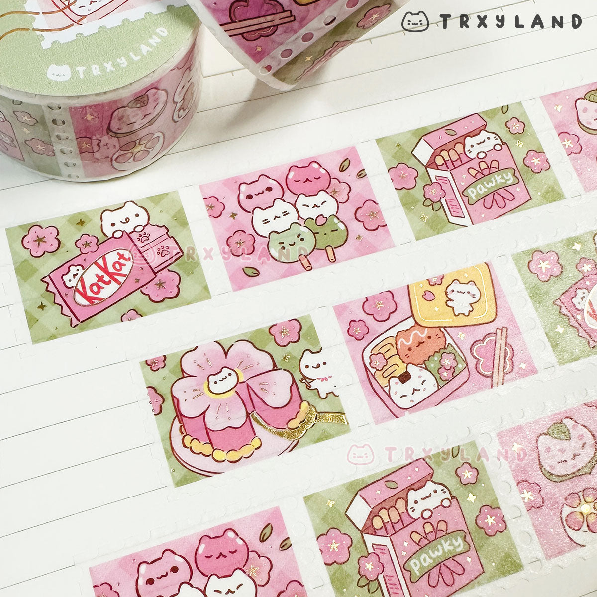 Sakura Snack Time Foil Stamp Washi Tape