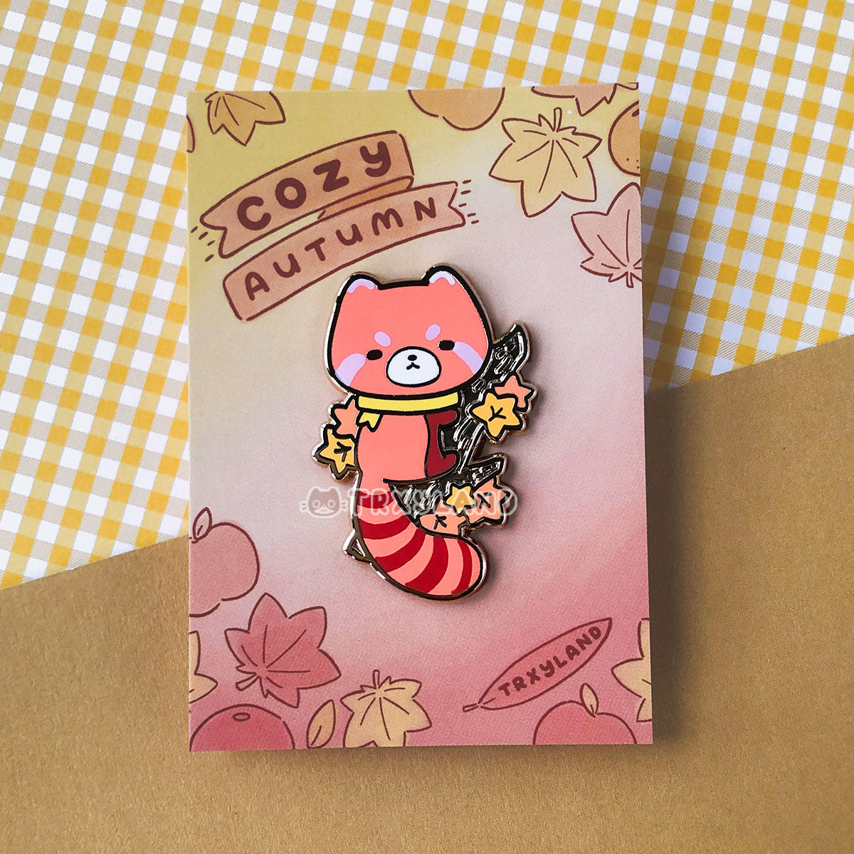 Red Panda Enamel Pin