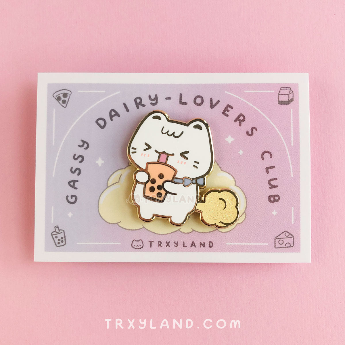 Gassy Dairy-lovers Club Series Bundle - Enamel Pins