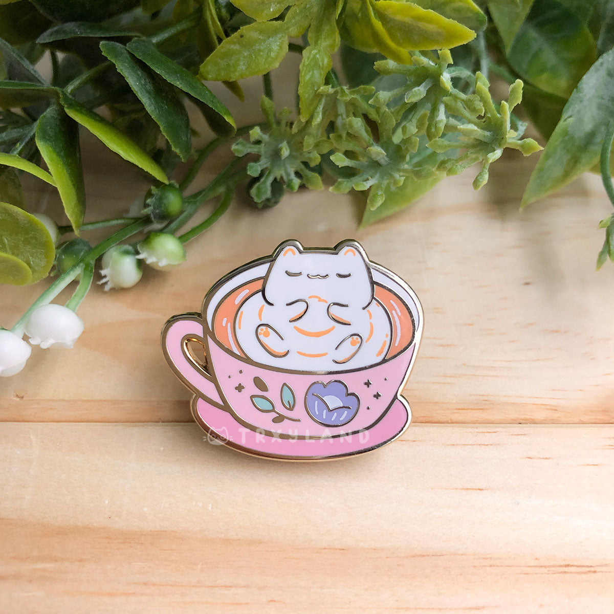 Cozy Latte Enamel Pin