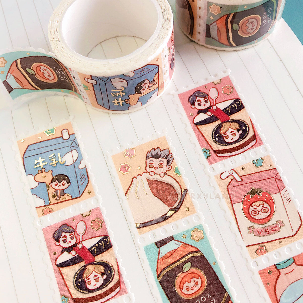 Snack Break Haikyuu!! Foil Stamp Washi Tape