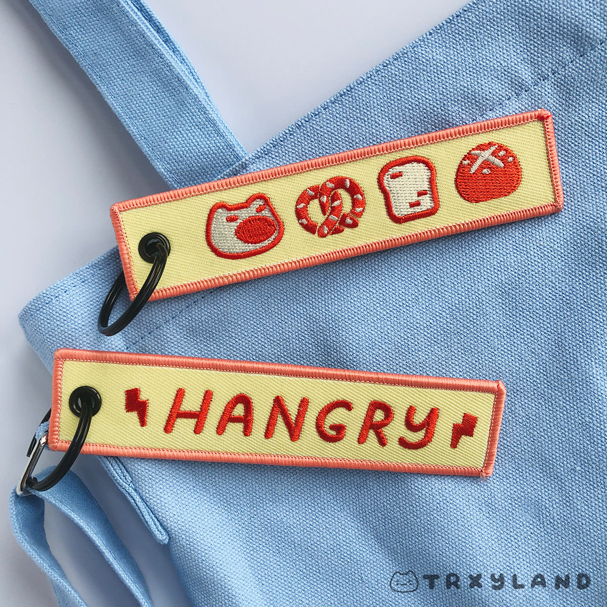 Hangry Fabric Keyring