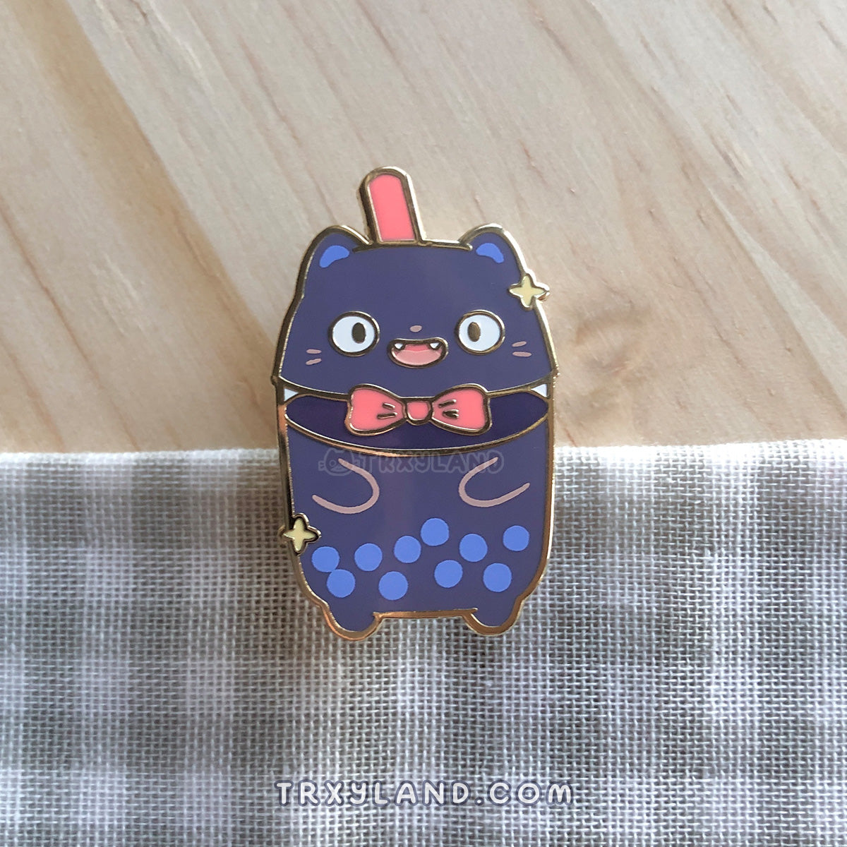 Sesame Boba Pin
