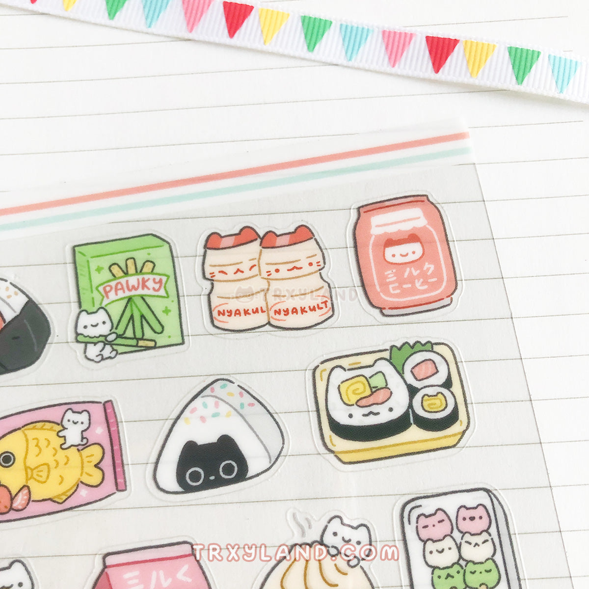 Neko Mart Clear Sticker Sheet