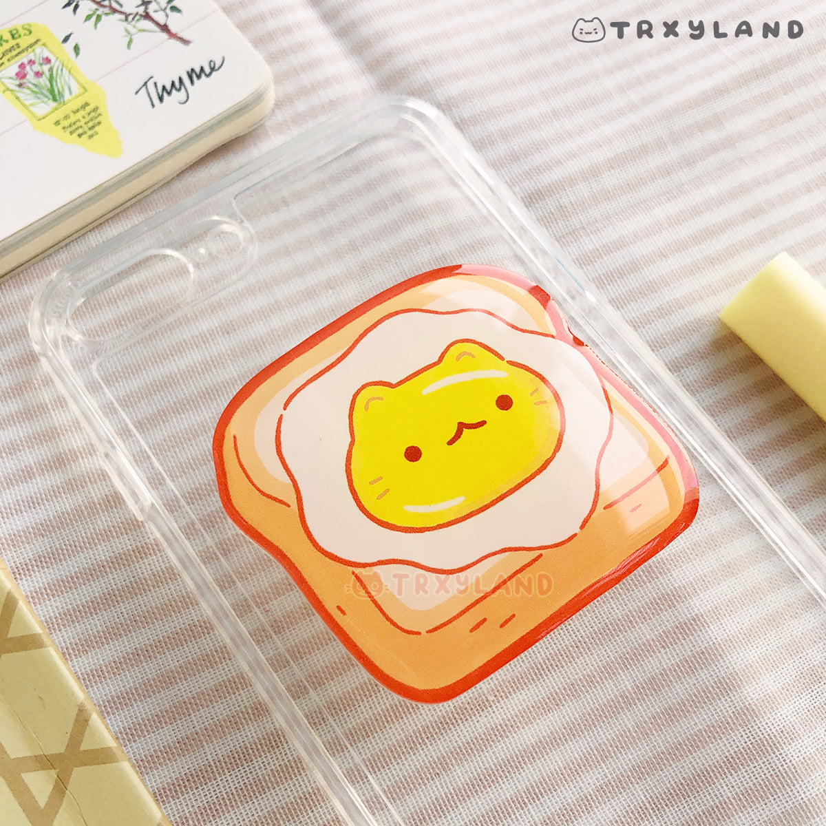 Egg Toast Phone Grip