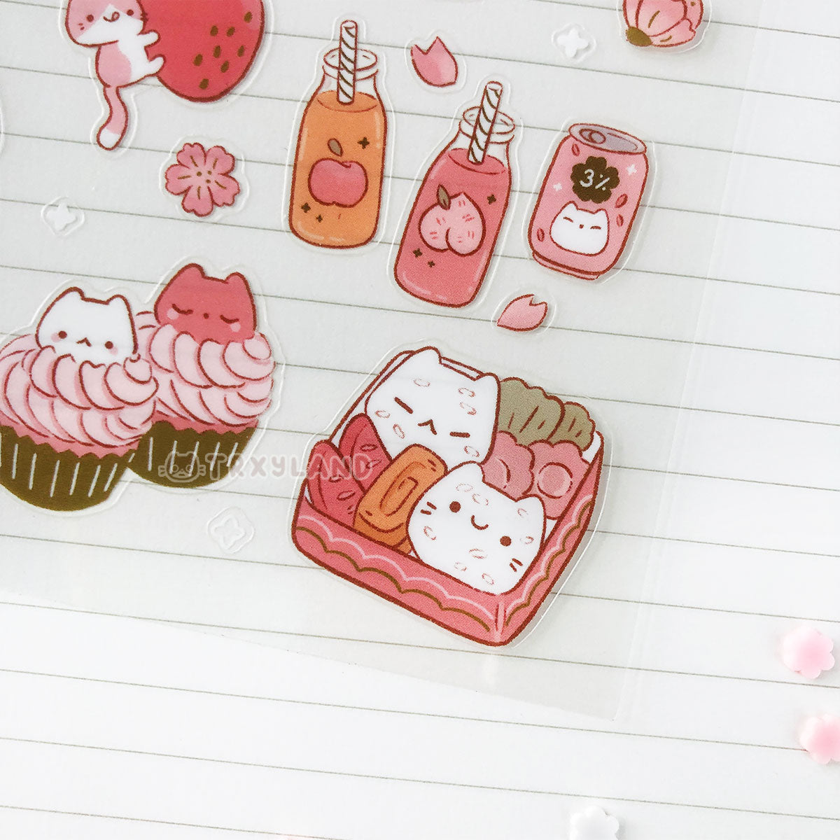 Sakura Picnic Clear Sticker Sheet
