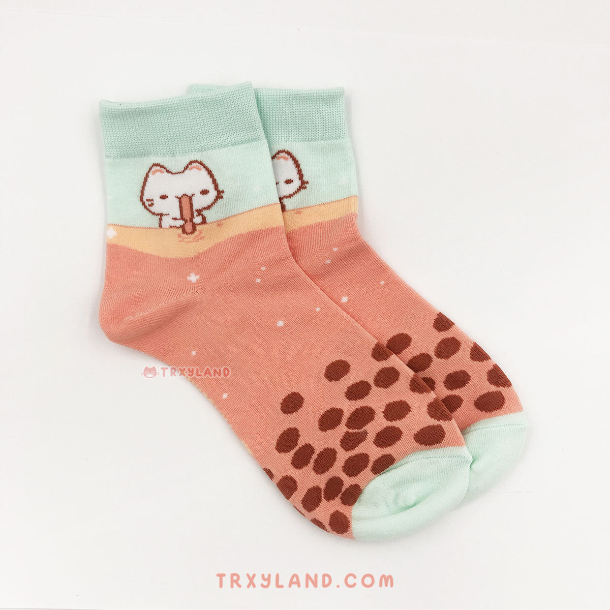 Boba Cat Socks