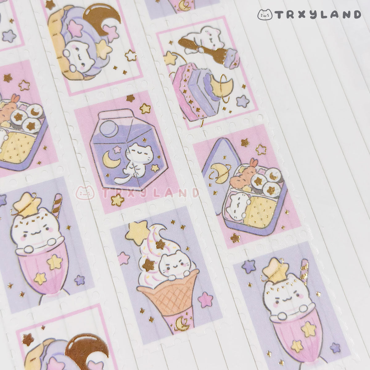 Starry Tea Time Series Foil Stamp Washi Tape