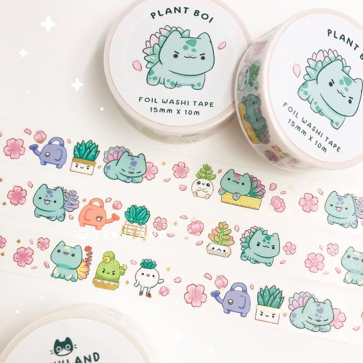 Plant Boi Gold Foil Washi Tape