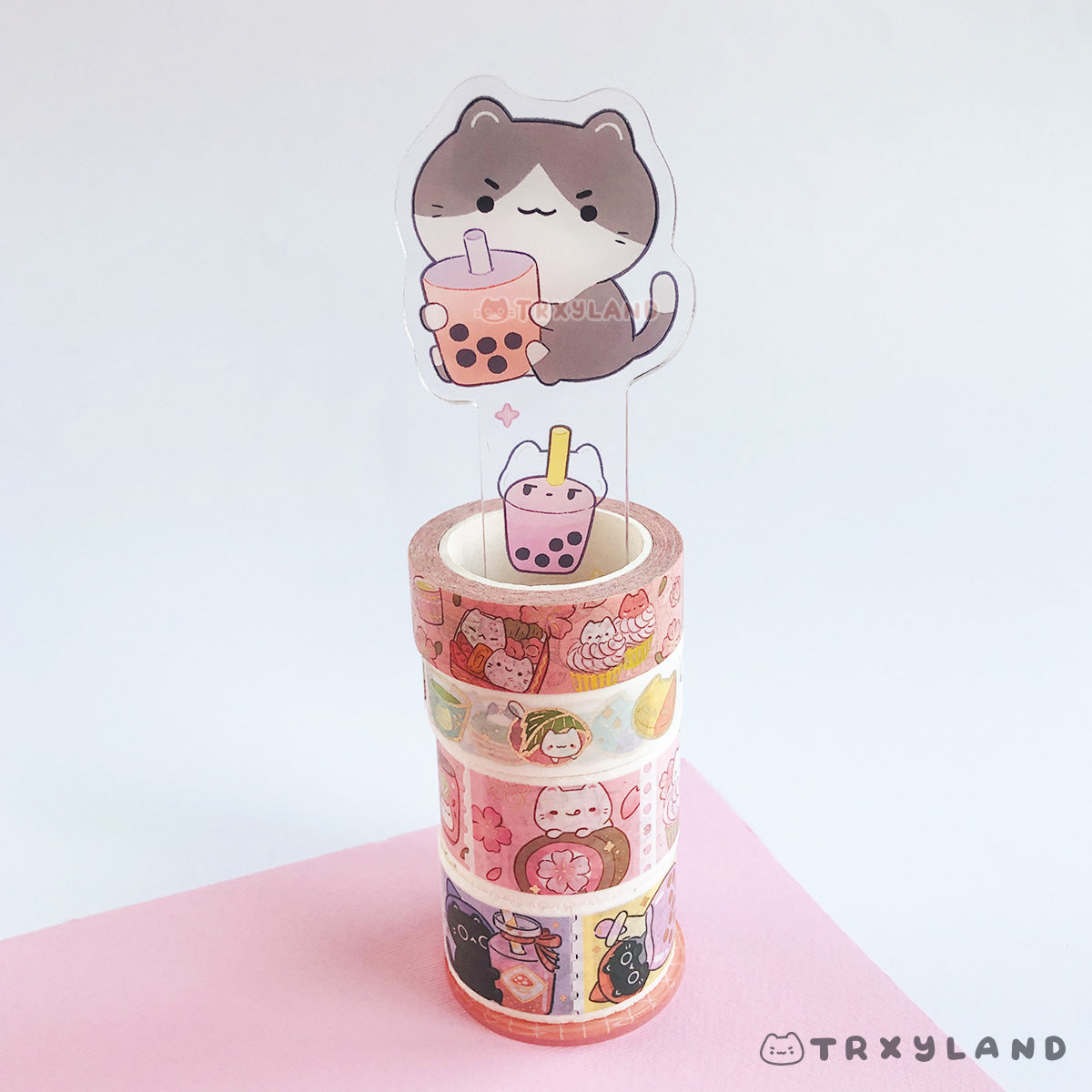 Boba Kitty Washi Stand