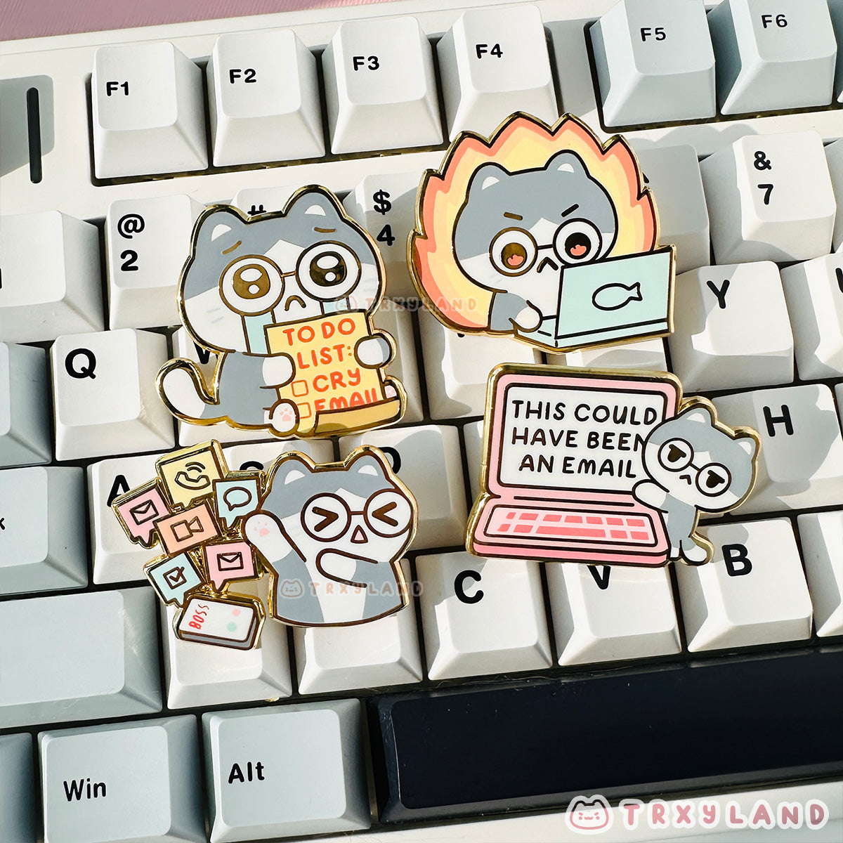 Too Many Notifs Enamel Pin
