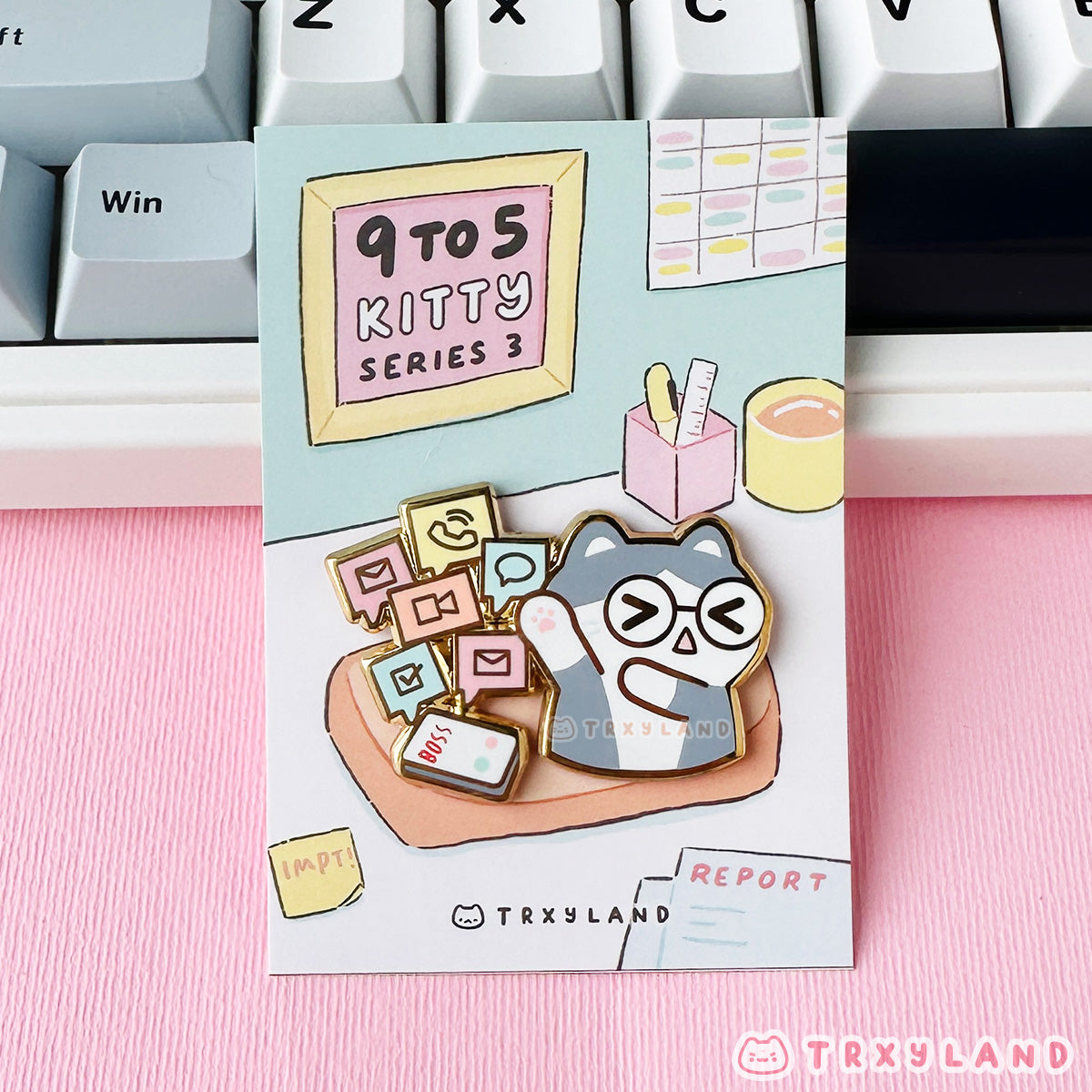 Too Many Notifs Enamel Pin