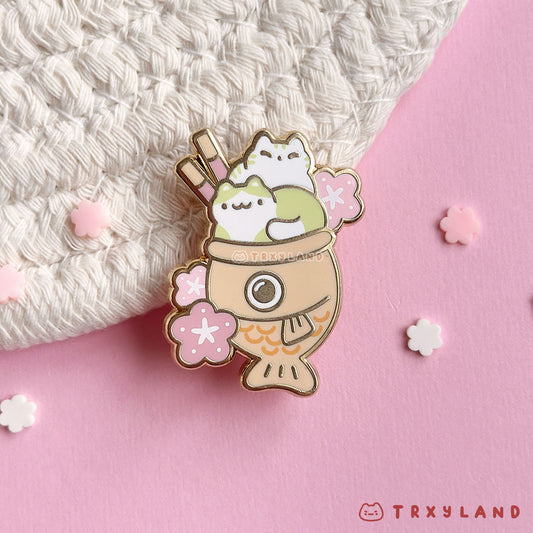 Taiyaki Sweets Enamel Pin
