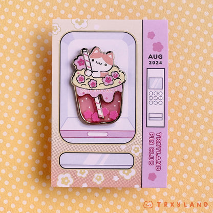 Floral Boba Pin