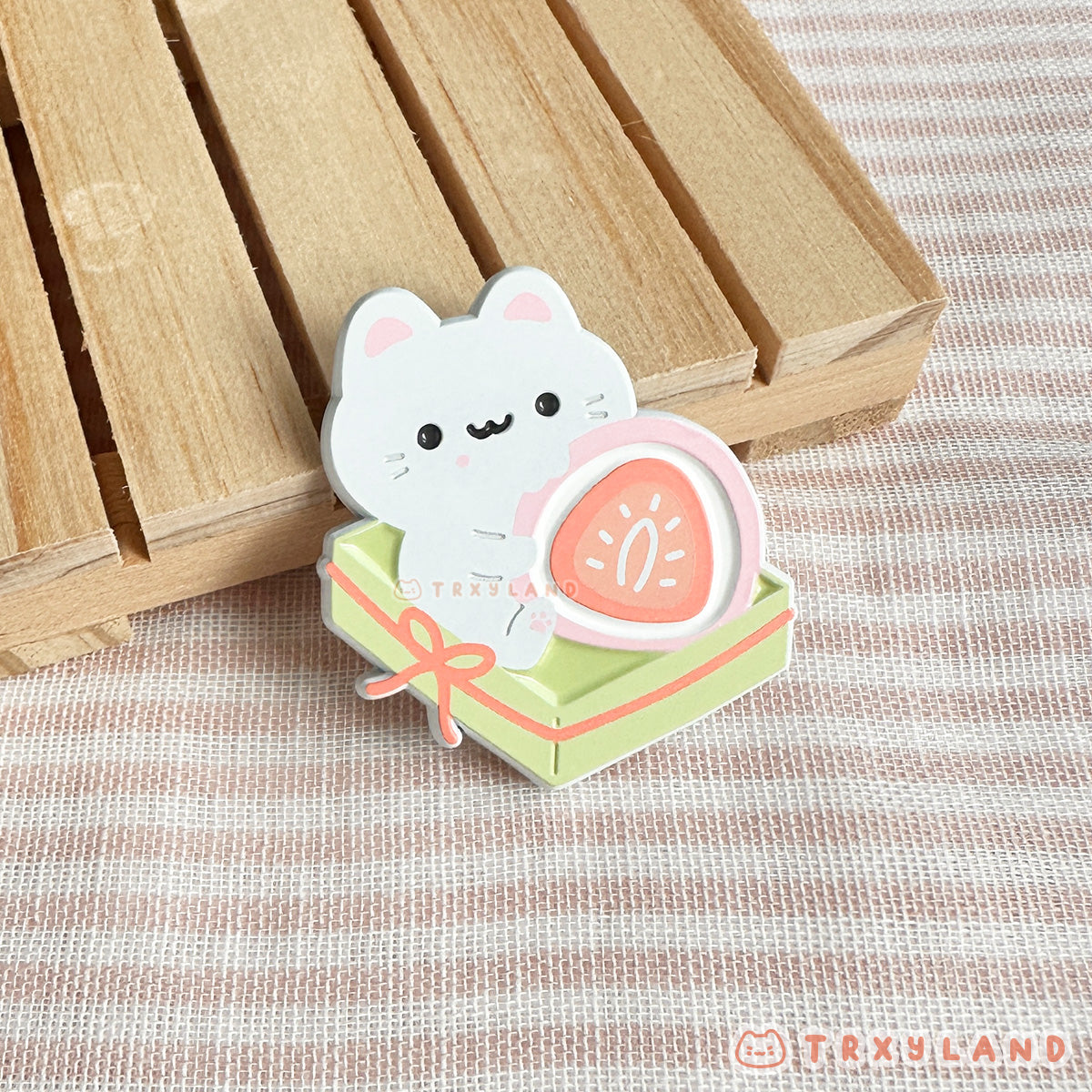 Strawberry Mochi Pin