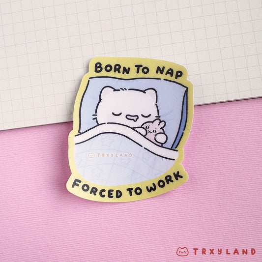 Born to Nap Vinyl Sticker