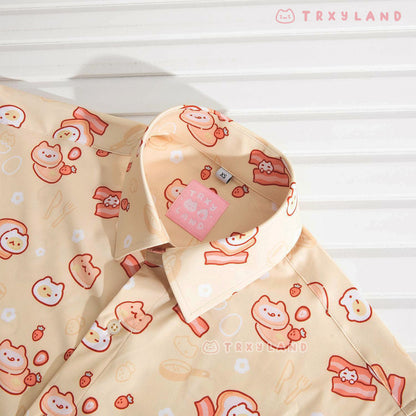 Breakfast Friends Short Sleeve Shirt
