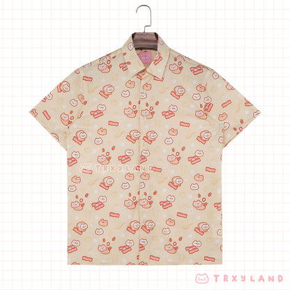 Breakfast Friends Short Sleeve Shirt