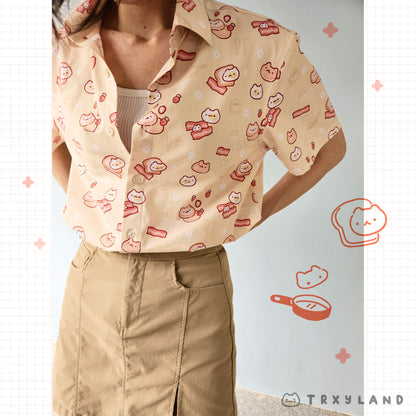 Breakfast Friends Short Sleeve Shirt