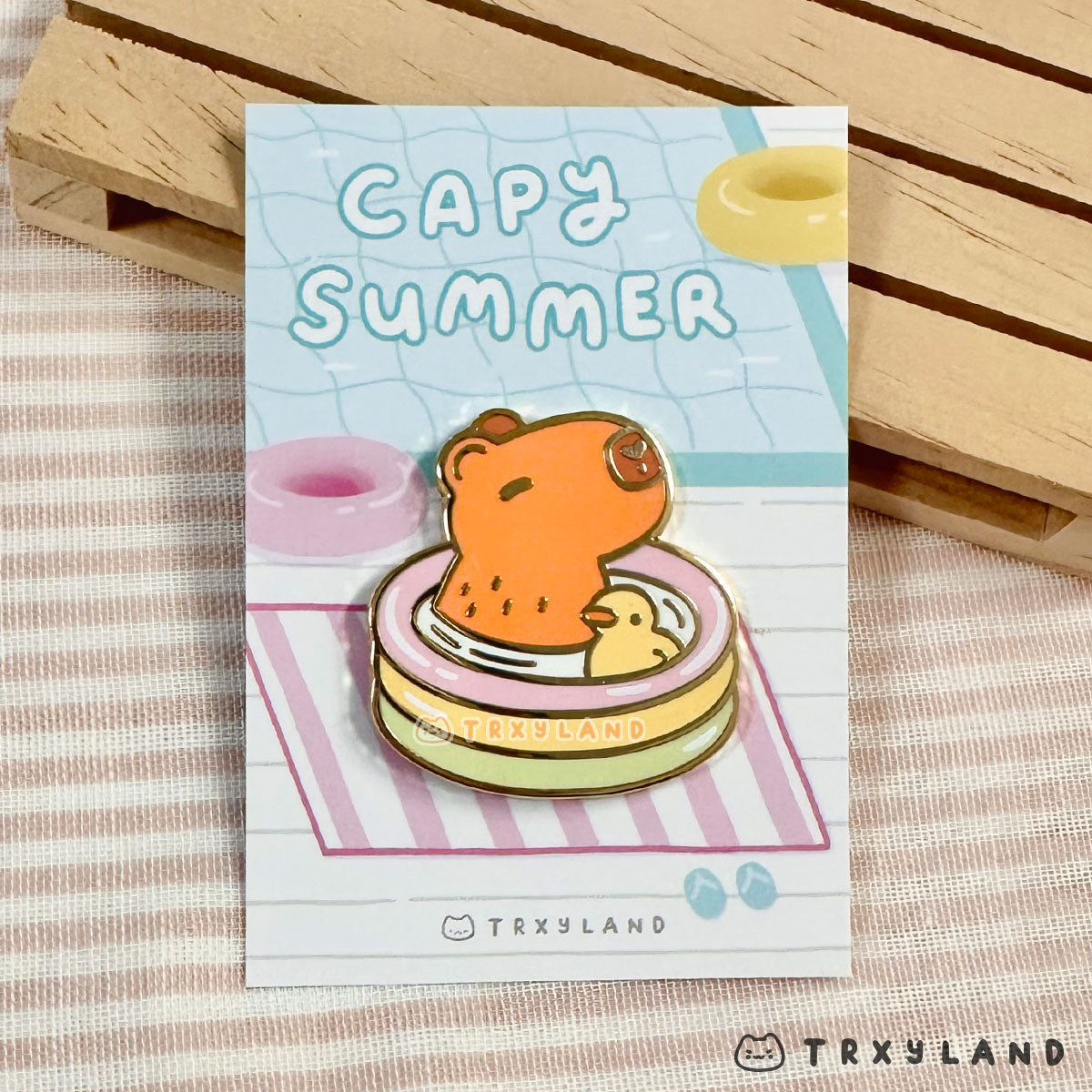 Capy Summer Series Bundle - Enamel Pins