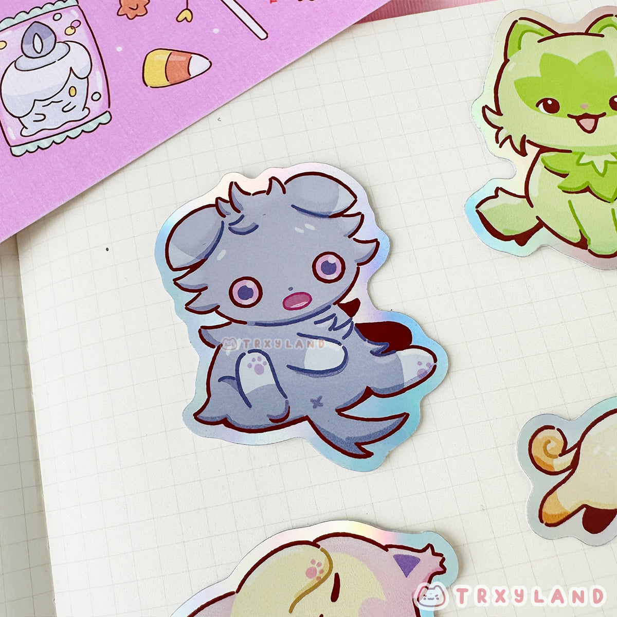 Kitty Type Mons Vinyl Sticker Pack