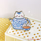 High Tea Kitty Pin