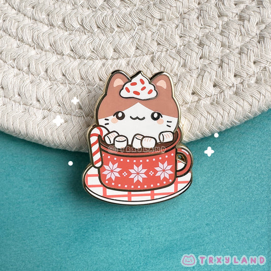 Hot Choco Kitty Pin