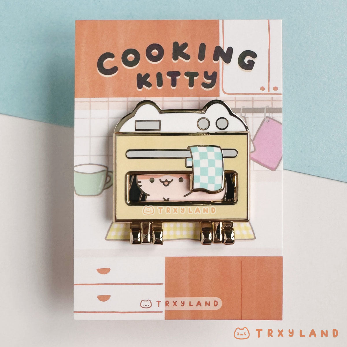 Oven Loaf Kitty - Hinge Enamel Pin