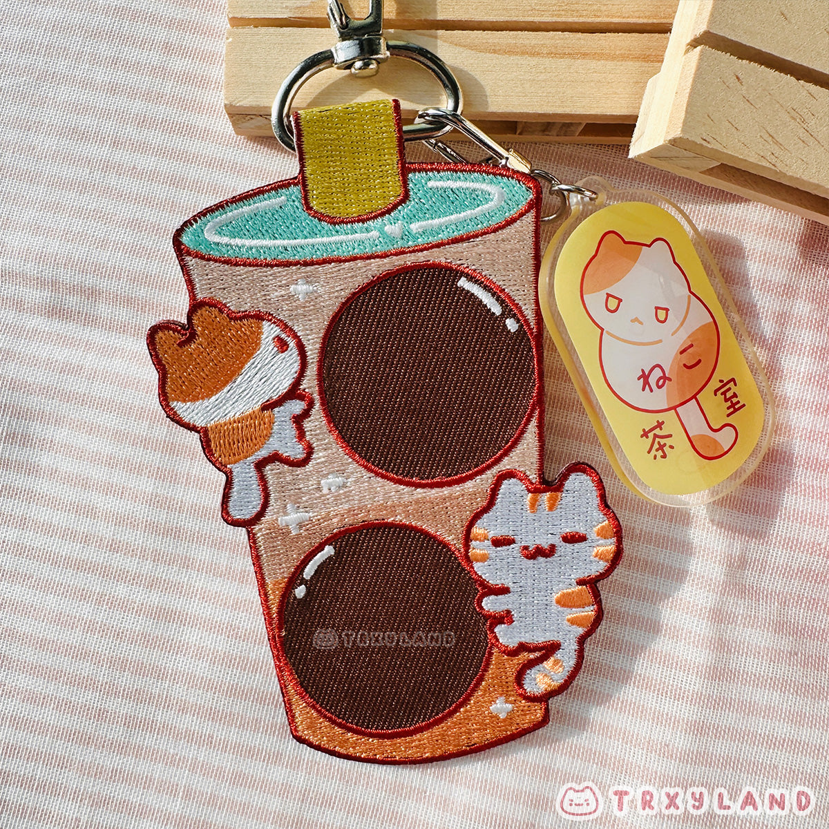 Boba Pin holder Fabric Charm
