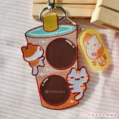 Boba Pin holder Fabric Charm